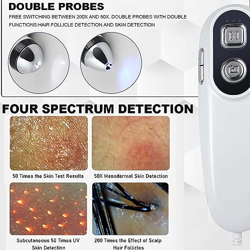 Skin & Hair Analyzer with 11" LCD Screen, 50X 200X Magnification