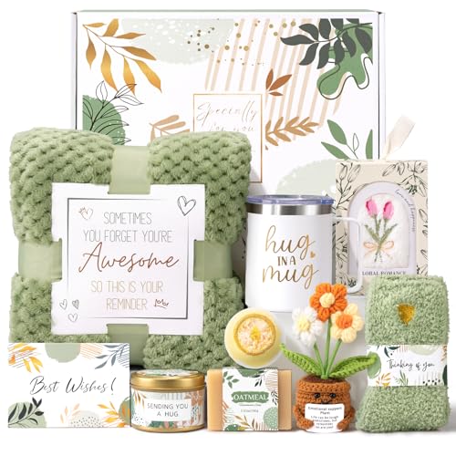 Get Well Soon Gift Basket for Women - 9-Piece Spa Care Set