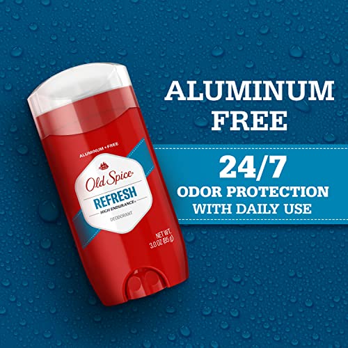 Old Spice Aluminum Free Deodorant for Men, 24/7 Odor Protection, 3oz (Pack of 3)