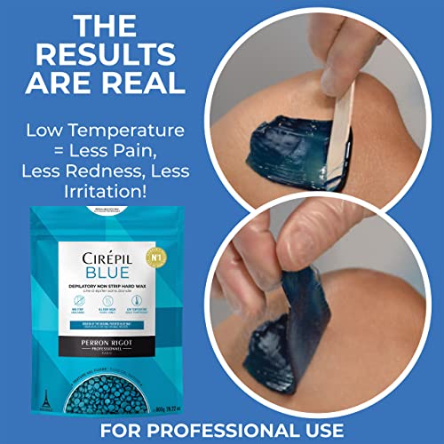 Cirepil Blue Stripless Hard Wax Beads 28.22oz Bag for Hair Removal