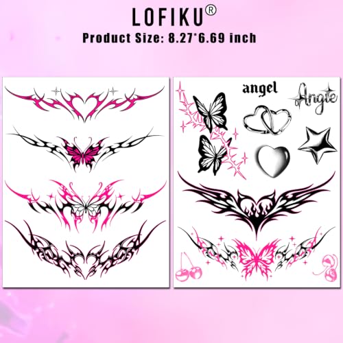 Y2K Waterproof Temporary Tattoos for Women