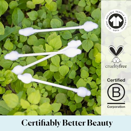 Sky Organics Organic Baby Cotton Swabs 60 Pack - Hypoallergenic, Chlorine-Free, Gentle Care