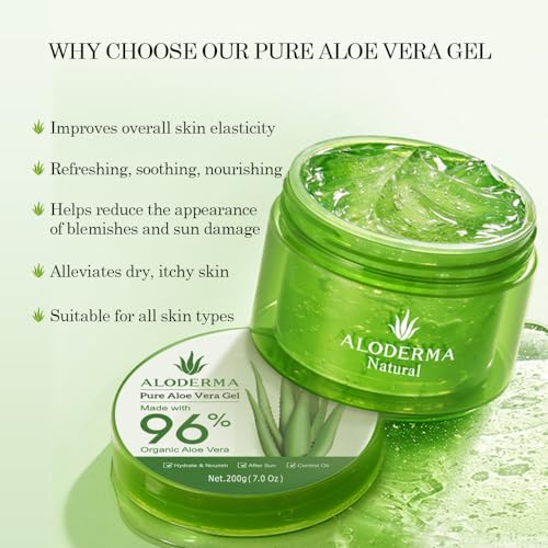All Purpose Aloe Vera Gels Set - 3 Pcs - Hydrating 200g Aloe Vera Gel and 114g Aloe Vera Gel x 2 Pcs