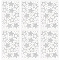 Silver Star Face Gems Rhinestone Tattoo Stickers - 6 Sheets