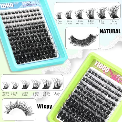 YIDUO Lash Clusters Kit - Volume, Manga & Dramatic Styles