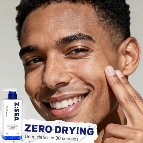 Acne Control Cleanser - Niacinamide & Glycerin, Amino Acid & Salicylic Acid, Dual Seaweed, Gentle Oil Control Face Wash for Normal to Dry Skin, 150g/5.29 Oz
