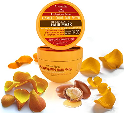 Arvazallia Rejuvenating Hair Mask for Color Treated Hair with Argan Oil