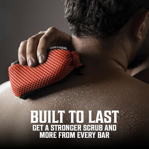 Viking Revolution Dual-Sided Mesh Soap Bag - Exfoliating Body Scrubber