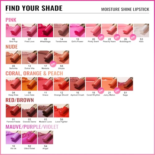 Oulac Moisturizing Shine Brown Red Lipstick for Women - 2 in 1 Glossy Brown Tinted Lip Balm, Hydrating Winter Lipstick for Dry Lips,Shine Juicy Finish Vegan 2.2g/0.07oz (03) | Moisturizing, Tinted Lip Balm