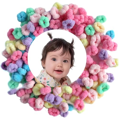 Baby Hair Ties 120pcs Soft Scrunchies No Damage