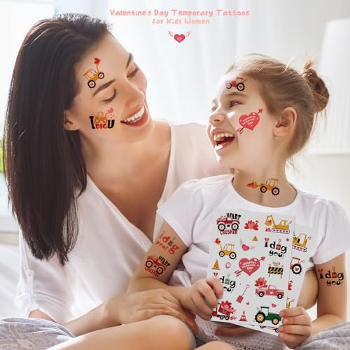 I Dig You Valentine's Day Temporary Tattoos, 4 Sheets