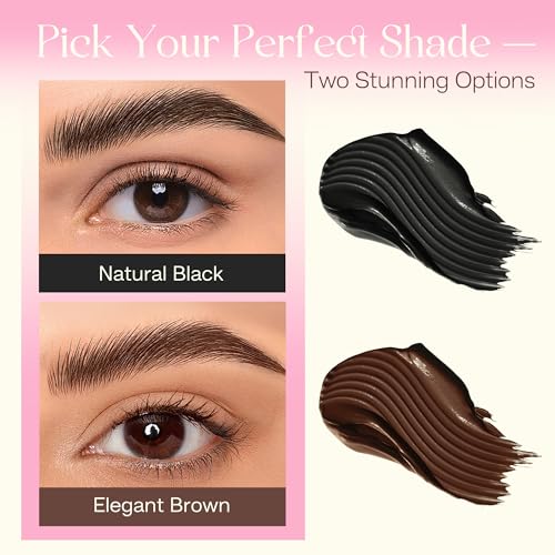 Eyebrow Tint Kit - Natural Brown Color, 6+ Weeks Long Lasting
