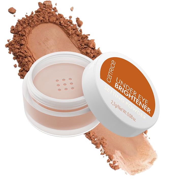 Catrice Under Eye Brightener & Setting Powder Set with Puff Applicators