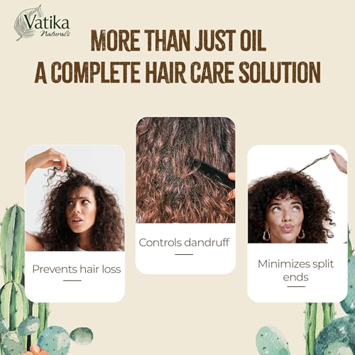 Vatika Naturals Curls Cactus Hair Oil for Curly Hair - Nourishing 100ml