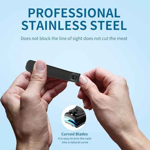 Precision 8 Pieces Men¡¯s Nail Grooming Travel Kit, Stainless Steel Manicure Set with Fingernail & Toenail Clippers, Nail File, Slant Tip Tweezers, Cuticle Scissors, Cuticle Pusher, Travel Case