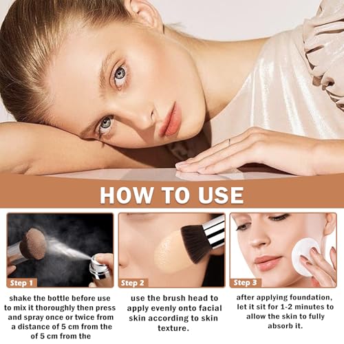 Airbrush Foundation Makeup - Full Coverage Flawless Base