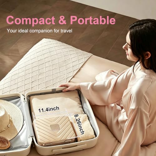 Makeup Travel Case with LED Lighted Mirror - Gold
