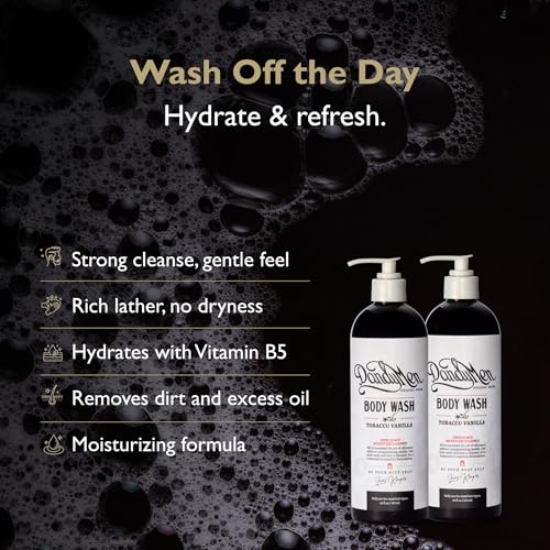 Hydrating Bodywash for Men ? 16oz (2-pack, Tobacco Vanilla)