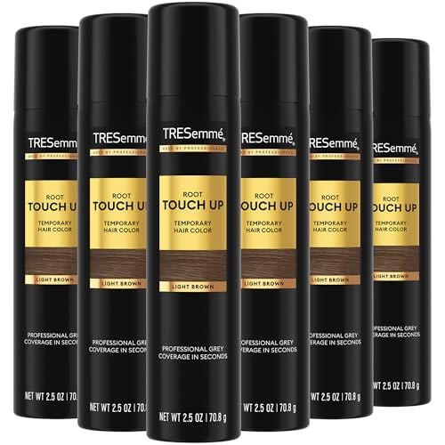 TRESemm? Light Brown Root Touch Up Spray - Temporary Hair Color for Travel, For Women and Men, 2.5 Oz (Pack of 6)