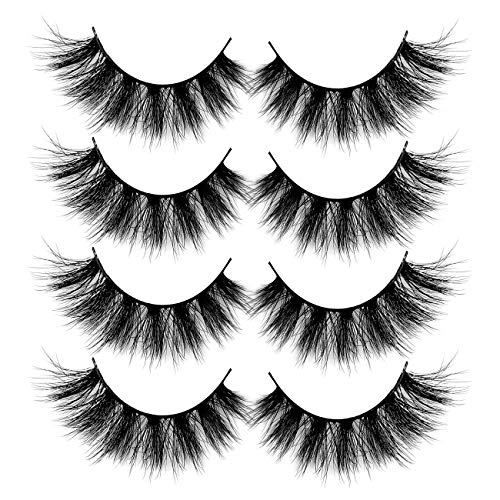 ALICROWN 3D Faux Mink Lashes - Thick Volume Wispies Pack