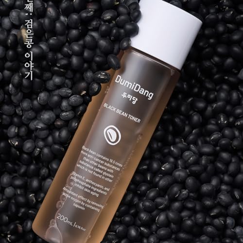 Black Bean Essence Toner - Korean Traditional Vegan Skincare Formula, Anti-Aging &Youthful Skin with Fermented Black Bean Extract, 200mL | 6.75fl. oz.