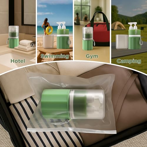 SESENSE TSA Approved Travel Bottles 4-in-1 Leak Proof Set