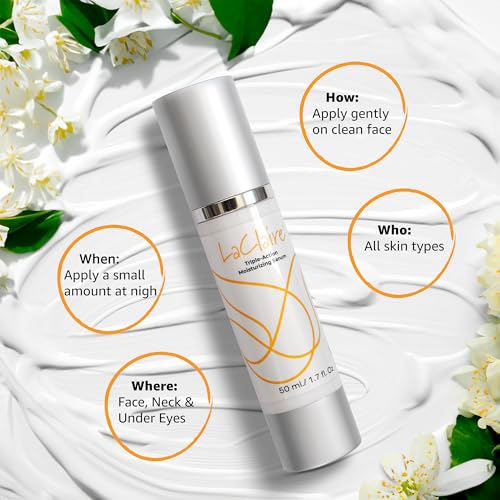 Triple-Action Daily Moisturizing Serum ? 70% Organic, Paraben-Free Hyaluronic Acid + Aloe Vera + Green Tea ? Hydrates, Soothes & Protects ? 50 mL
