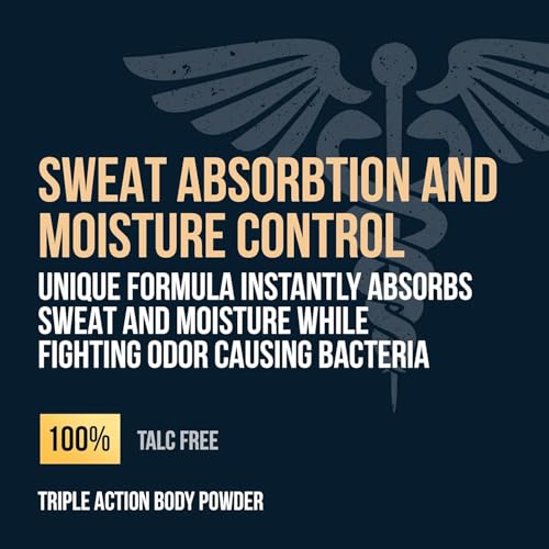 Talc-Free Body Powder for Sweat & Odor Control, 8 oz