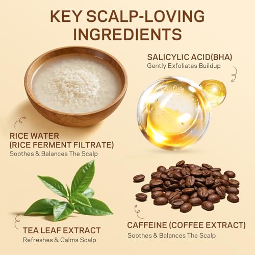 Rice Water Scalp Scrub with Salicylic Acid & Tea Tree Oil