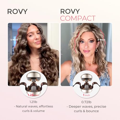TYMO ROVY 1-Inch Beach Waves Curling Iron with Ceramic Barrel