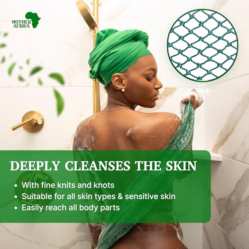 Mother Africa African Net Sponge 2-Pack - Authentic Exfoliating Body Scrubber