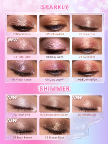 SHEGLAM Crystal Jelly Glaze Stick - Satin Suede Eyeshadow & Highlighter