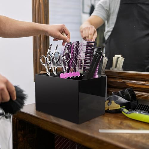 Hair Salon Scissor Holder Box with 6 Compartments