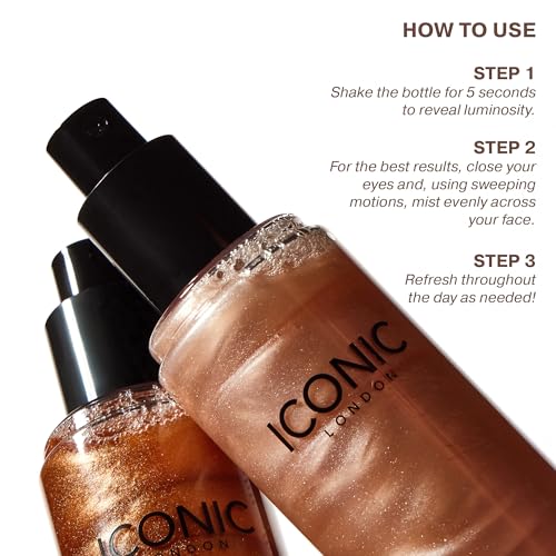 ICONIC LONDON Prep-Set-Glow Makeup Setting Spray 4.22 Fl Oz