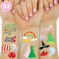 xo, Fetti Witch Temporary Tattoos - 52 Iridescent Foil Pcs