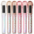 6-Color Highlighter Stick Set - Waterproof Creamy Glow