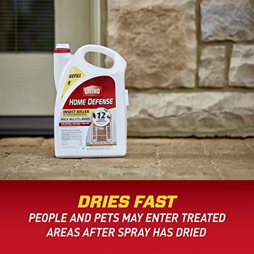 Ortho Home Defense Insect Killer for Indoor and Perimeter Refill2, Pest Control to Kill Ants, Roaches and Spiders, 1.33 gal.