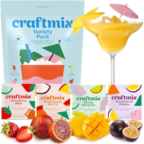 Craftmix Variety Pack Cocktail & Mocktail Mixer - 12 Pack