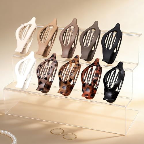 10 Pcs Flat Hair Clips Set for Thick & Thin Hair