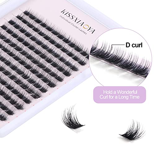 Cluster Lashes Extensions 144Pcs D Curl 12-14mm DIY