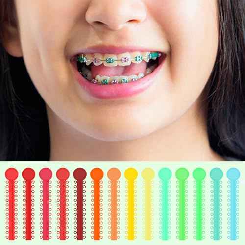 1040 Pcs Multi-Color Rubber Bands, Orthodontic Ligature Ties Kit - O-rings Braces Dental Ties for Orthodontic Procedures and Dental Braces (40 items)
