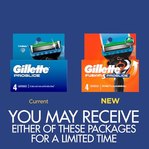 Gillette ProGlide Razor Blade Refills 4 Pack for Men – Up to 80 Shaves