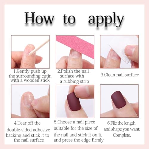 Short Oval Press On Nails 24pc Set, Purple & Yellow