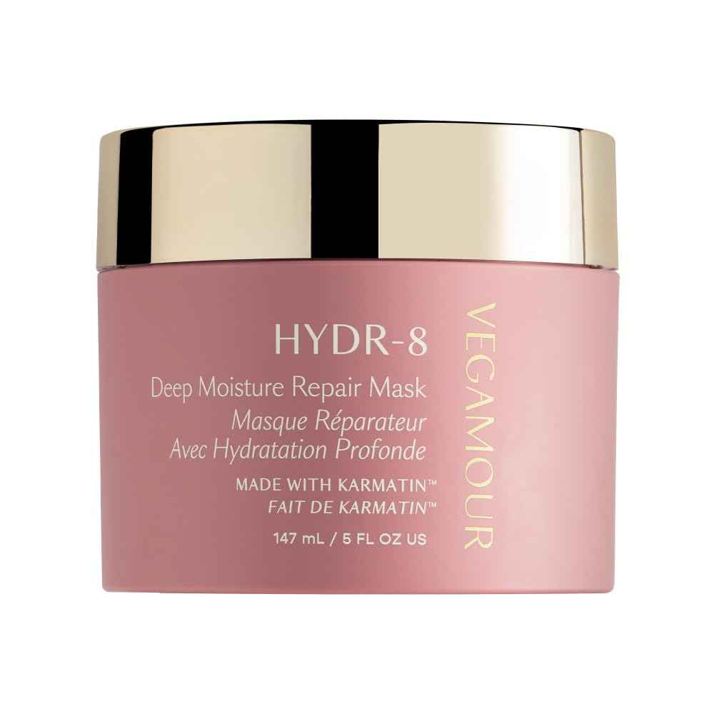 VEGAMOUR HYDR-8 Deep Moisture Repair Mask, Deep Conditioner Hair Mask Formulated Without Sulfates for Dry, Damaged, Frizzy Hair, Floral & Vanilla Scent, 5 fl. oz.