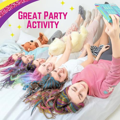 GirlZone Hair Chalks Set, 10-Piece Temporary Hair Color