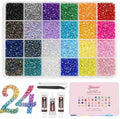 Mix Color 24 3mm Resin Rhinestones Bedazzling Kit with 32000PCS & Glue - BlissVeritura
