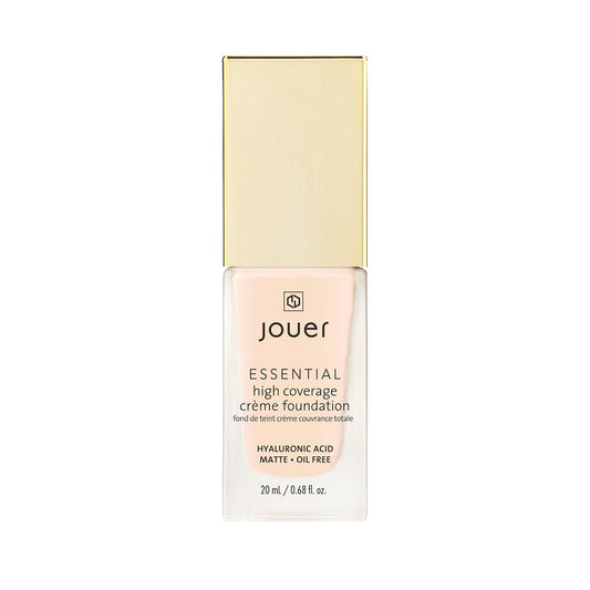 Jouer Essential High Coverage Crème Foundation | Men & Women | Available in 50 Shades for All Skin Tones | Healthy Ingredients | Paraben, Gluten & Cruelty Free | Vegan Friendly