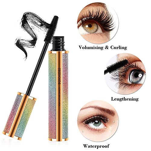 4D Silk Fiber Mascara - Waterproof Volume & Length, 2 Pack