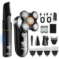 Head Shavers Bald Men& Manscape Body Hair Trimmer Kit,Waterproof Head Shaver for Bald Men with Body Hair Trimmer for Groin/Pubic/Balls, USB-C Rechargeable with LED Display