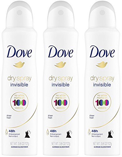Dove Invisible Dry Spray Antiperspirant - Sheer Fresh, 3.8 OZ - Pack of 3